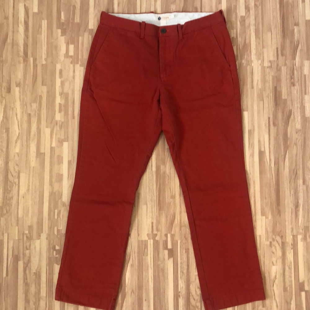 Men’s J Crew Danbury Red Chino Pant 33/30